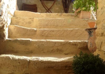 Stairs in the guest house